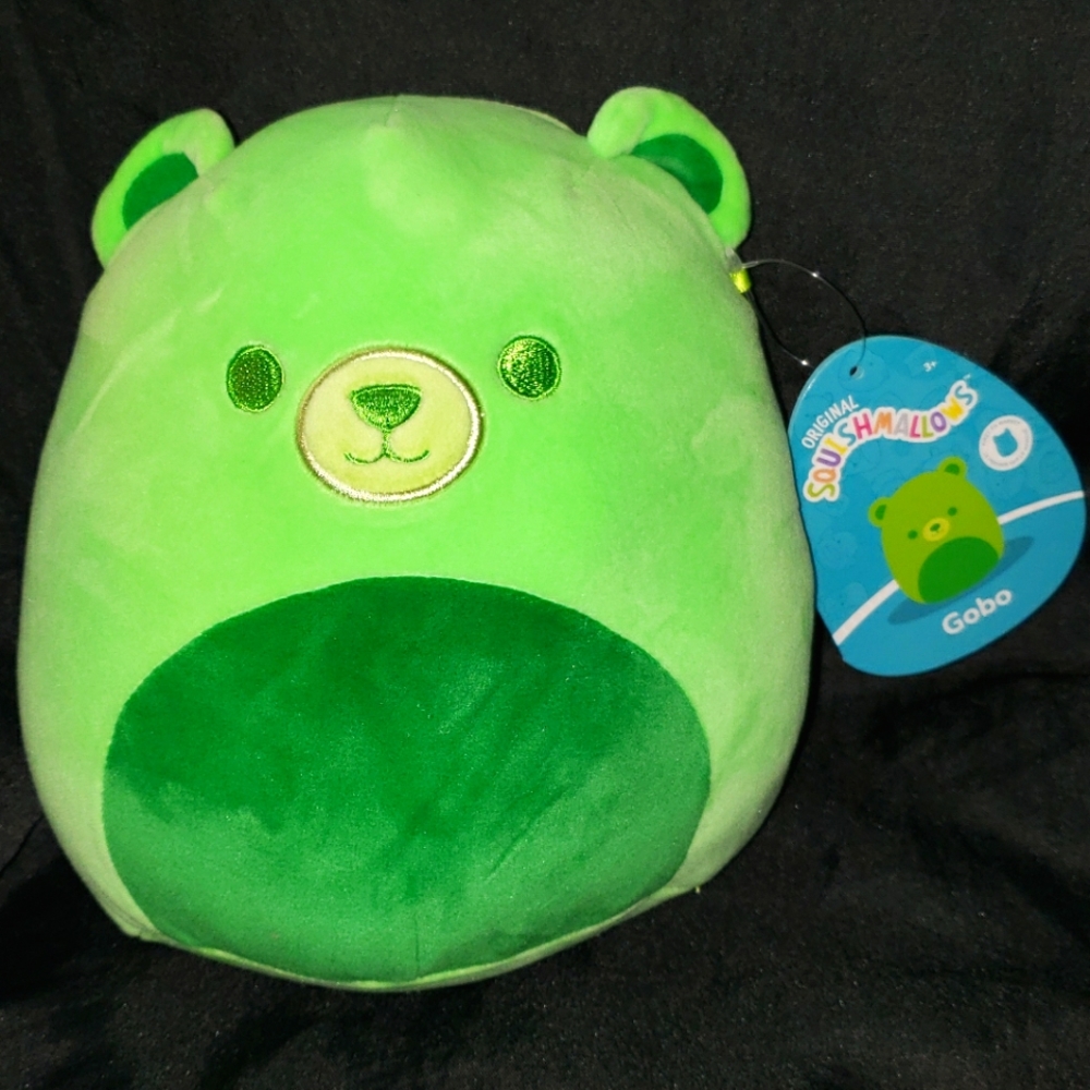Squishmallow 7 - 8" Gobo Green Gummy Bear NWT NEON JUNK FOOD SQUAD 2023 Kellytoy